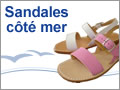 Sandales trop�ziennes et spartiales artisanales en cuir